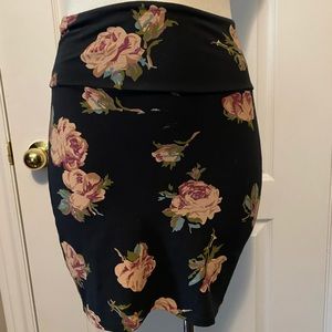 Talula black skirt with floral design